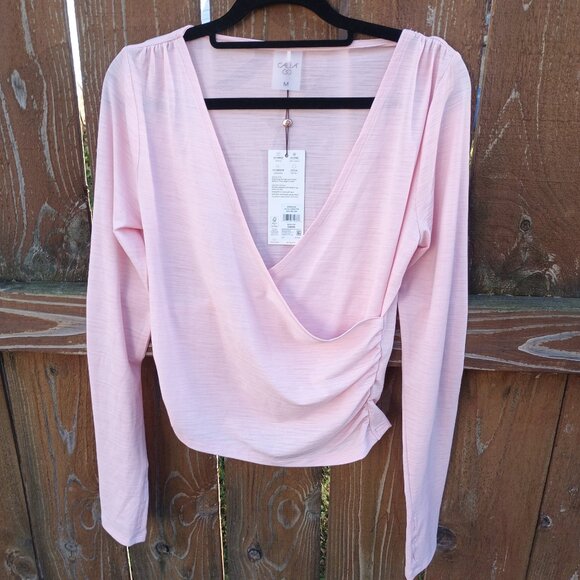 Calla Yoga Wrap Athleisure Top Sz. M NWT - Picture 1 of 2